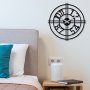 WALLXPERT Dekorativni metalni zidni sat Enzoclock S010 black - slika 4