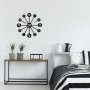 WALLXPERT Dekorativni metalni zidni sat Enzoclock S014 black - slika 2