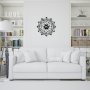 WALLXPERT Dekorativni metalni zidni sat Enzoclock S015 black - slika 2