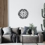 WALLXPERT Dekorativni metalni zidni sat Enzoclock S016 black - slika 4