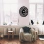 WALLXPERT Dekorativni metalni zidni sat Enzoclock S017 black - slika 4