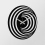 WALLXPERT Dekorativni metalni zidni sat Enzoclock S017 black - slika 5