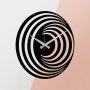 WALLXPERT Dekorativni metalni zidni sat Enzoclock S017 black - slika 1