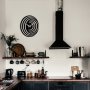 WALLXPERT Dekorativni metalni zidni sat Enzoclock S017 black - slika 2