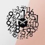 WALLXPERT Dekorativni metalni zidni sat Enzoclock S019 black - slika 1
