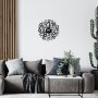WALLXPERT Dekorativni metalni zidni sat Enzoclock S019 black - slika 2
