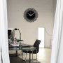 WALLXPERT Dekorativni metalni zidni sat Enzoclock S026 black - slika 2