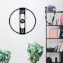 WALLXPERT Dekorativni metalni zidni sat Enzo black - slika 4