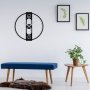 WALLXPERT Dekorativni metalni zidni sat Enzo black - slika 5