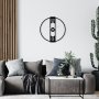 WALLXPERT Dekorativni metalni zidni sat Enzo black - slika 2