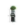 WALLXPERT Vaza od poliestera Gormedim grei - black - slika 3