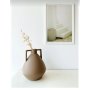 WALLXPERT Keramička vaza Tile Brown - slika 1