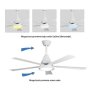 PROSTO PROSTO plafonski ventilator sa LED svetlom 132cm - slika 3