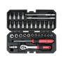 WURTH Red Stripe Set nasadnih ključeva 1/4'', 32 komada (5763114032) - slika 1