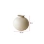 WALLXPERT Keramička vaza Topi Beige - slika 3