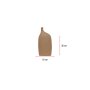 WALLXPERT Keramička vaza Dome Long Beige - slika 3