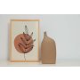 WALLXPERT Keramička vaza Dome Long Beige - slika 1