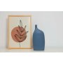 WALLXPERT Vaza keramička Dome Long Grey Blue - slika 1
