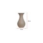 WALLXPERT Keramička vaza Cannas Beige - slika 3