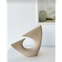 WALLXPERT Keramička vaza Wave Beige - slika 1