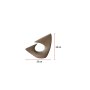 WALLXPERT Keramička vaza Wave Brown - slika 3