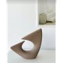 WALLXPERT Keramička vaza Wave Brown - slika 1