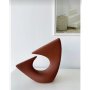 WALLXPERT Keramička vaza Wave Tile Red - slika 1