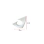 WALLXPERT Keramička vaza Wave White - slika 3