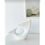 WALLXPERT Keramička vaza Wave White - slika 1