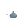 WALLXPERT Vaza Platy Small Grey Blue - slika 3