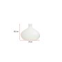 WALLXPERT Vaza Platy Small White - slika 3