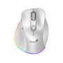 GENIUS Ergo 9000S Pro Pearl White USB Bežični Pine Wood miš - slika 1