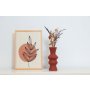 WALLXPERT Keramička vaza Zigas Tile Red - slika 1