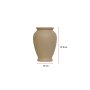 WALLXPERT Keramička vaza Luphe Beige - slika 3