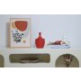 WALLXPERT Keramička vaza Canteen Red - slika 2