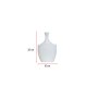WALLXPERT Keramička vaza Canteen White - slika 3
