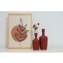 WALLXPERT Vaza Whells Tile Red - slika 1