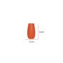 WALLXPERT Keramička vaza Roll Short Orange - slika 3