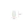 WALLXPERT Keramička vaza Roll Short White - slika 3