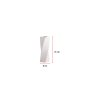 WALLXPERT Vaza Sprial Short White - slika 3