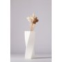 WALLXPERT Vaza Sprial Short White - slika 1