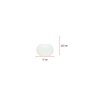 WALLXPERT Vaza 2 Flat Short White - slika 3