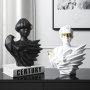 WALLXPERT Set ukrasnih predmeta (2 komada) crna i bela figura CY0324 - slika 1