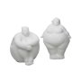 WALLXPERT Set ukrasnih predmeta (2 komada) bele figure CY0396 - slika 2