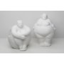 WALLXPERT Set ukrasnih predmeta (2 komada) bele figure CY0396 - slika 1