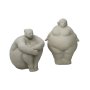 WALLXPERT Set ukrasnih predmeta (2 komada) Bež figure CY0397 - slika 2