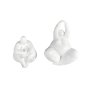 WALLXPERT Set ukrasnih predmeta (2 komada) bele figure CY0399 - slika 2