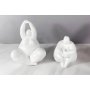WALLXPERT Set ukrasnih predmeta (2 komada) bele figure CY0399 - slika 1
