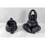 WALLXPERT Set ukrasnih predmeta (2 komada) crne figure CY0400 - slika 1