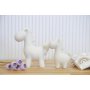 WALLXPERT Set ukrasnih predmeta (2 komada) figura Horse White - slika 1